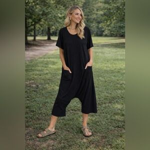 NATURAL LIFE Charcoal Jumpsuit
